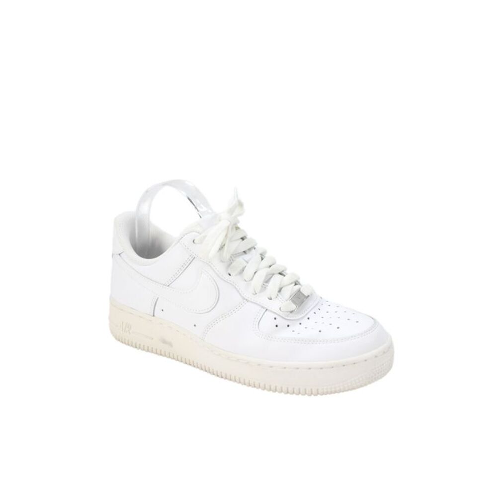 Nike Womens Air Force 1 Low Top Leather Sneakers Shoes White Size 9.5